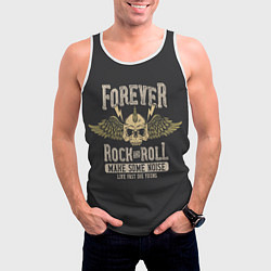 Майка-безрукавка мужская FOREVER ROCK AND ROLL, цвет: 3D-белый — фото 2