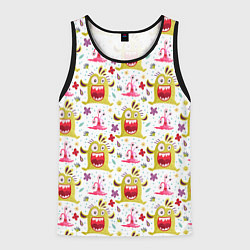 Майка-безрукавка мужская Желтый человечек, цвет: 3D-черный