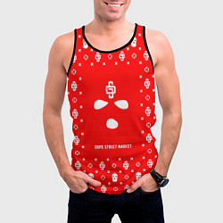 Майка-безрукавка мужская Узор Red Phantom Ski Mask Dope Street Market, цвет: 3D-черный — фото 2