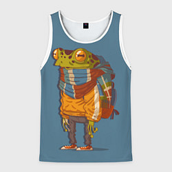 Мужская майка без рукавов Лягуха-путешественица