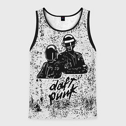 Майка-безрукавка мужская Daft Punk B&W, цвет: 3D-черный