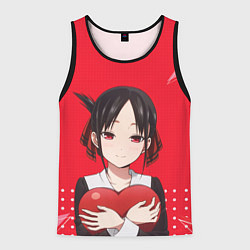 Майка-безрукавка мужская Kaguya Heart, цвет: 3D-черный