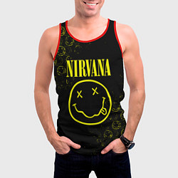 Майка-безрукавка мужская NIRVANA логотипы, цвет: 3D-красный — фото 2