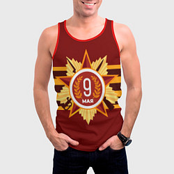 Майка-безрукавка мужская День Победы Звезда, цвет: 3D-красный — фото 2