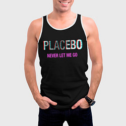 Майка-безрукавка мужская Placebo Never Let Me Go, цвет: 3D-белый — фото 2