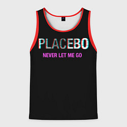 Майка-безрукавка мужская Placebo Never Let Me Go, цвет: 3D-красный