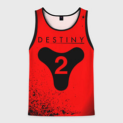 Майка-безрукавка мужская DESTINY 2 - Арт, цвет: 3D-черный