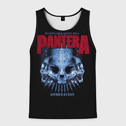 Майка-безрукавка мужская Pantera Domination, цвет: 3D-черный