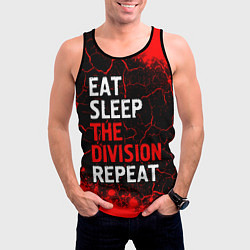 Майка-безрукавка мужская Eat Sleep The Division Repeat Краска, цвет: 3D-черный — фото 2