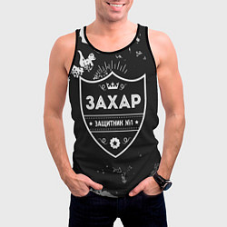 Майка-безрукавка мужская Захар ЗАЩИТНИК Камуфляж, цвет: 3D-черный — фото 2