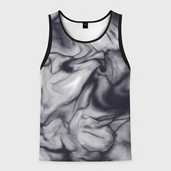 Майка-безрукавка мужская Бело-черный тай-дай, цвет: 3D-черный