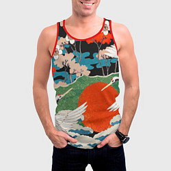 Майка-безрукавка мужская Воспоминания об Японии, цвет: 3D-красный — фото 2