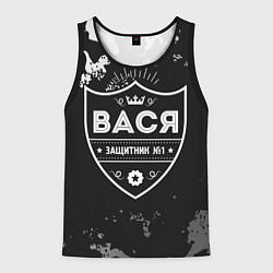 Мужская майка без рукавов Вася - ЗАЩИТНИК - Камуфляж