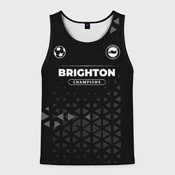 Майка-безрукавка мужская Brighton Форма Champions, цвет: 3D-черный