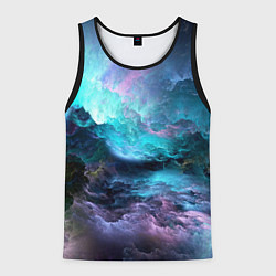Майка-безрукавка мужская Разноцветные тучи, цвет: 3D-черный