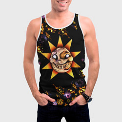 Майка-безрукавка мужская Five Nights at Freddys: Security Breach Солнце пат, цвет: 3D-белый — фото 2