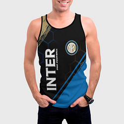 Майка-безрукавка мужская INTER Pro Football Краска, цвет: 3D-черный — фото 2