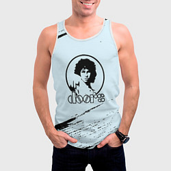 Майка-безрукавка мужская The doors музыкант, цвет: 3D-белый — фото 2
