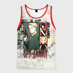 Мужская майка без рукавов Семья шпиона кляксы