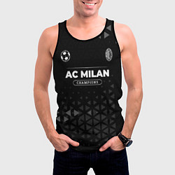 Майка-безрукавка мужская AC Milan Форма Champions, цвет: 3D-черный — фото 2