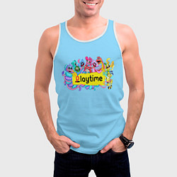 Майка-безрукавка мужская POPPY PLAYTIME chapter 2 персонажи, цвет: 3D-белый — фото 2