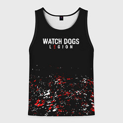 Майка-безрукавка мужская Watch Dogs 2 Брызги красок, цвет: 3D-черный