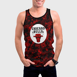 Майка-безрукавка мужская CHICAGO BULLS ЧИКАГО БУЛЛС NBA, цвет: 3D-черный — фото 2