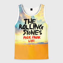 Майка-безрукавка мужская Hyde Park Live - The Rolling Stones, цвет: 3D-белый