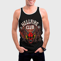 Майка-безрукавка мужская Hellfire club, цвет: 3D-белый — фото 2