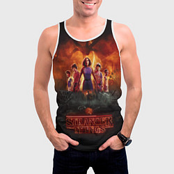 Майка-безрукавка мужская ОЧЕНЬ СТРАННЫЕ ДЕЛА STRANGER THINGS, цвет: 3D-белый — фото 2