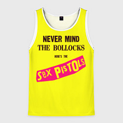 Майка-безрукавка мужская Never Mind the Bollocks, Heres the Sex Pistols, цвет: 3D-белый