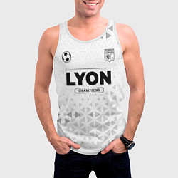 Майка-безрукавка мужская Lyon Champions Униформа, цвет: 3D-белый — фото 2