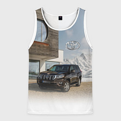 Мужская майка без рукавов Тoyota Land Cruiser Prado у горного коттеджа Mount