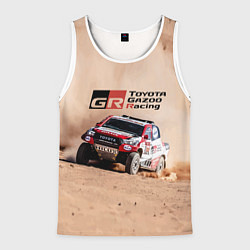 Майка-безрукавка мужская Toyota Gazoo Racing Desert Rally, цвет: 3D-белый
