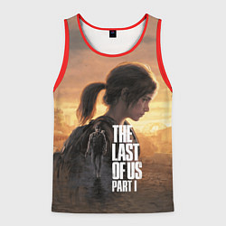 Майка-безрукавка мужская Элли и Джоэл TLOU part 1 Remake, цвет: 3D-красный