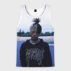 Майка-безрукавка мужская XXXTentacion in a revenge hoodie, цвет: 3D-белый