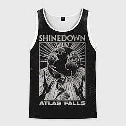 Майка-безрукавка мужская Atlas Falls - Shinedown, цвет: 3D-белый