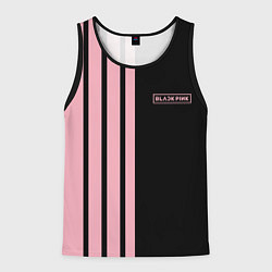 Майка-безрукавка мужская BLACKPINK HALF BLACK-PINK MINI LOGO, цвет: 3D-черный