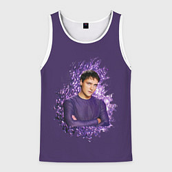 Мужская майка без рукавов Юра Шатунов вечно молодой