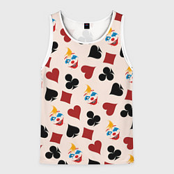 Мужская майка без рукавов Джокер карты масть cards joker clown