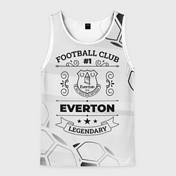 Майка-безрукавка мужская Everton Football Club Number 1 Legendary, цвет: 3D-белый