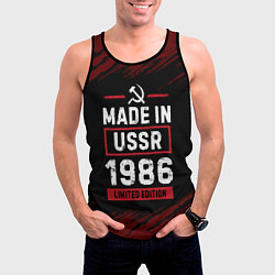 Майка-безрукавка мужская Made In USSR 1986 Limited Edition, цвет: 3D-черный — фото 2