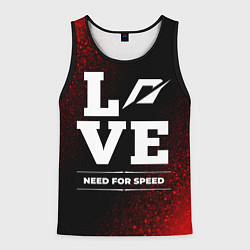 Майка-безрукавка мужская Need for Speed Love Классика, цвет: 3D-черный