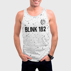 Майка-безрукавка мужская Blink 182 Glitch на светлом фоне, цвет: 3D-белый — фото 2