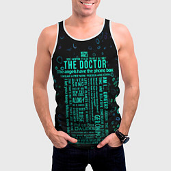 Майка-безрукавка мужская Tardis Doctor Who Memories, цвет: 3D-белый — фото 2