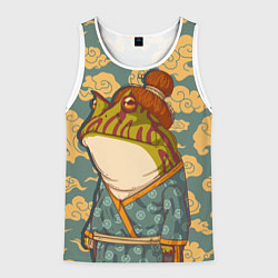 Мужская майка без рукавов Японская лягушка