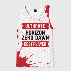 Мужская майка без рукавов Horizon Zero Dawn: красные таблички Best Player и