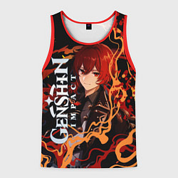 Мужская майка без рукавов Дилюк-полуночный герой