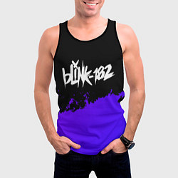 Майка-безрукавка мужская Blink 182 Purple Grunge, цвет: 3D-черный — фото 2