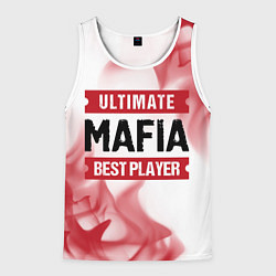 Мужская майка без рукавов Mafia: красные таблички Best Player и Ultimate
